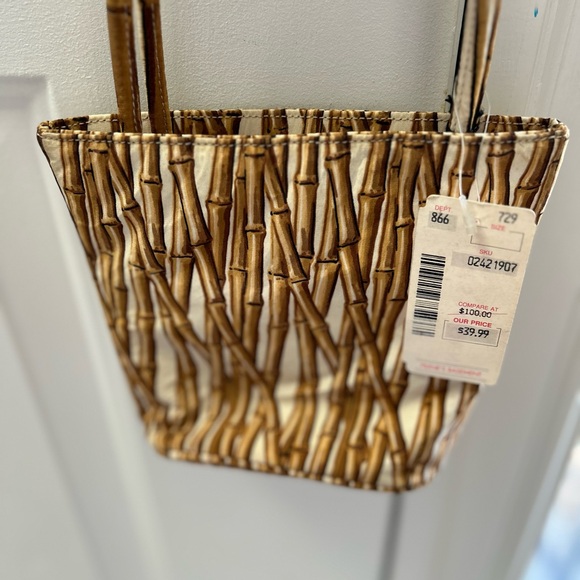 Vintage NICOLE MILLER Bamboo print Mini‎ Bag - Picture 3 of 4